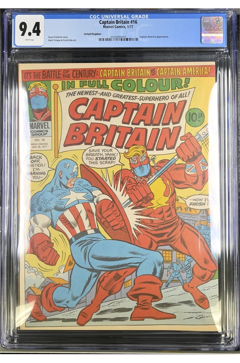 Captain Britain #16 Cgc 9.4