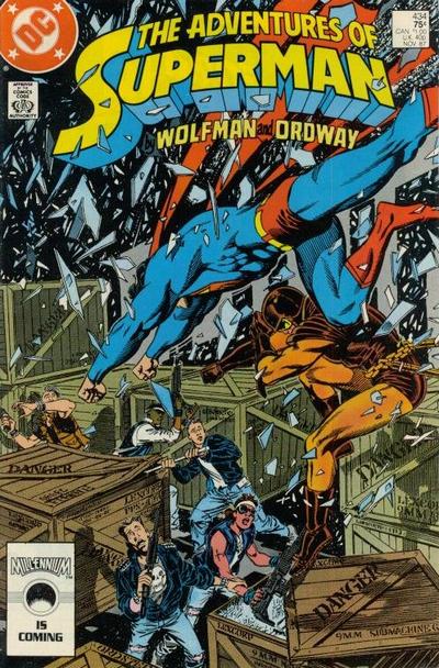 Adventures of Superman #434 [Direct]-Very Fine (7.5 – 9)1St Appearance of Jose Delgado As Gangbuster