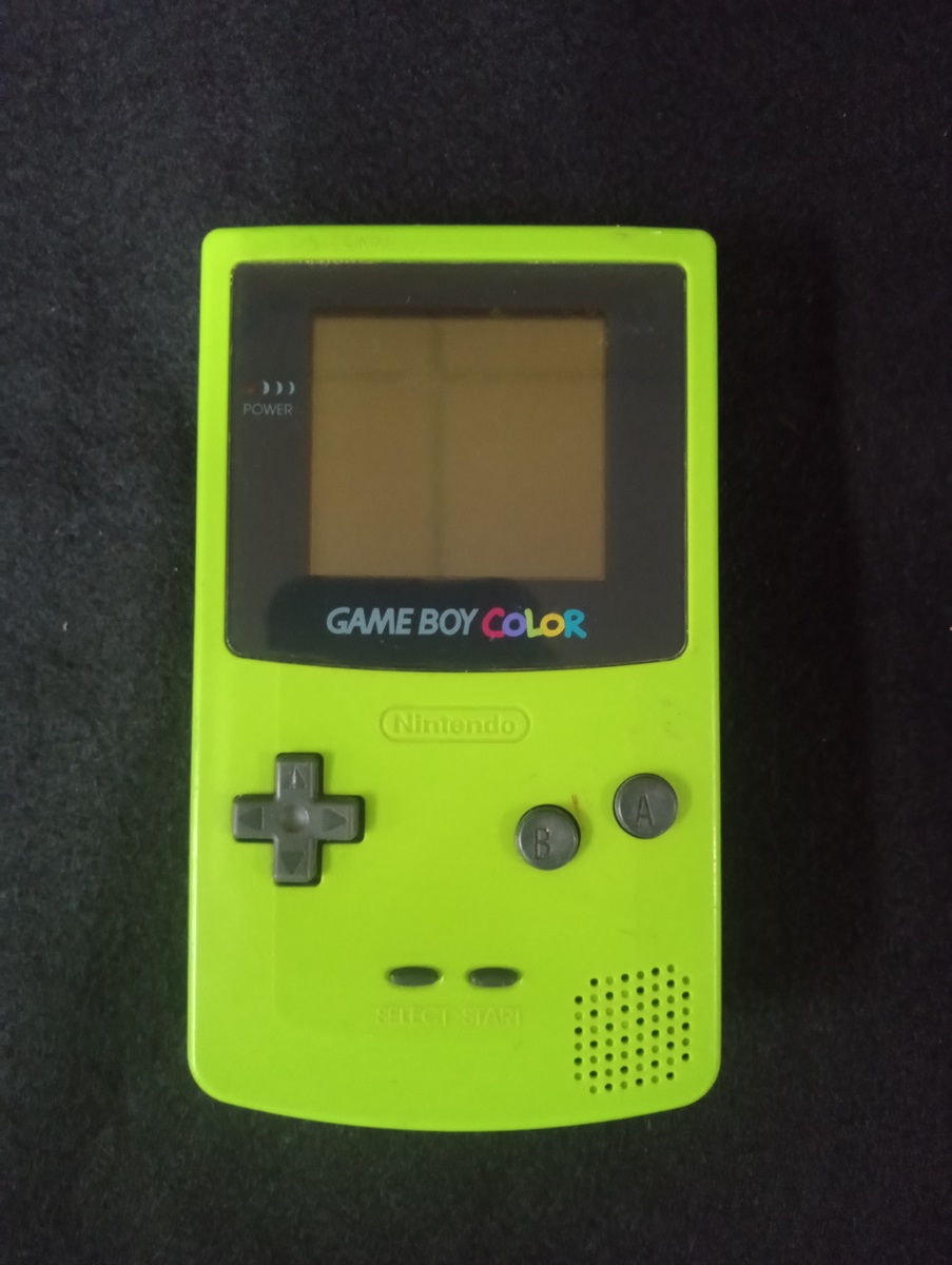 Nintendo Gameboy Color Kiwi Green - No Battery Cover - Pre-Owned