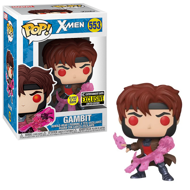 Pop X-Men Gambit Glow In The Dark Vinyl Figure