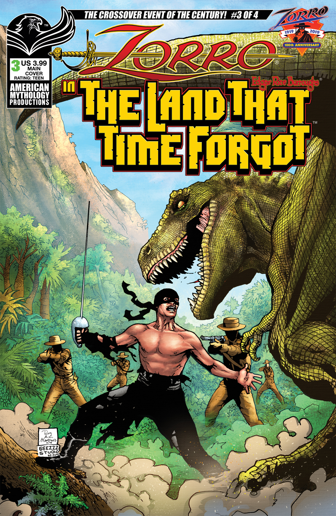 Zorro In Land That Time Forgot #3 Cover A Martinez