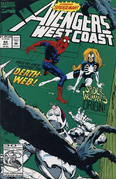 Avengers West Coast #84 [Direct]-Fine (5.5 – 7)