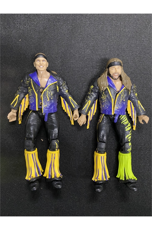 Aew Unrivaled Series 7 Young Bucks (Matt & Nick Jackson) Figures Set Pre-Owned