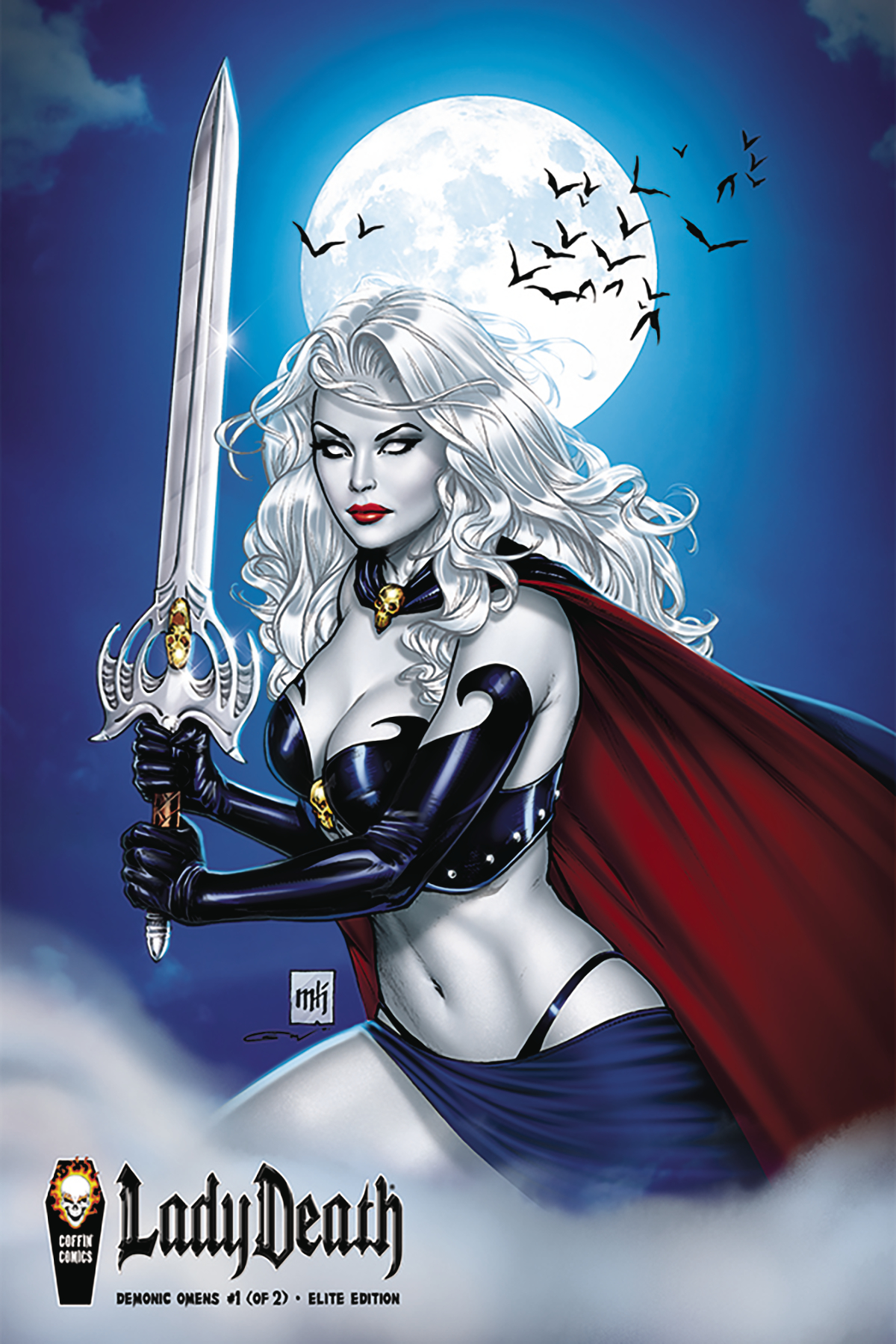 Lady Death Demonic Omens #1 Cover E 1 for 10 Elite (Mature) (Of 2)