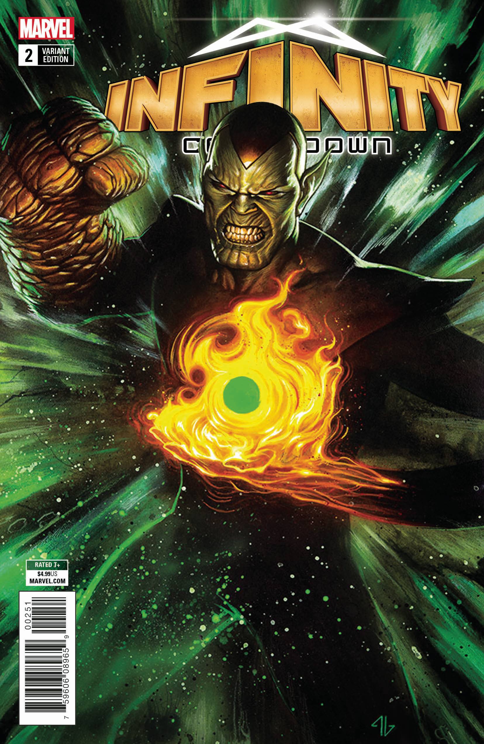 Infinity Countdown #2 Super Skrull Holds Infinity Variant Leg (Of 5)