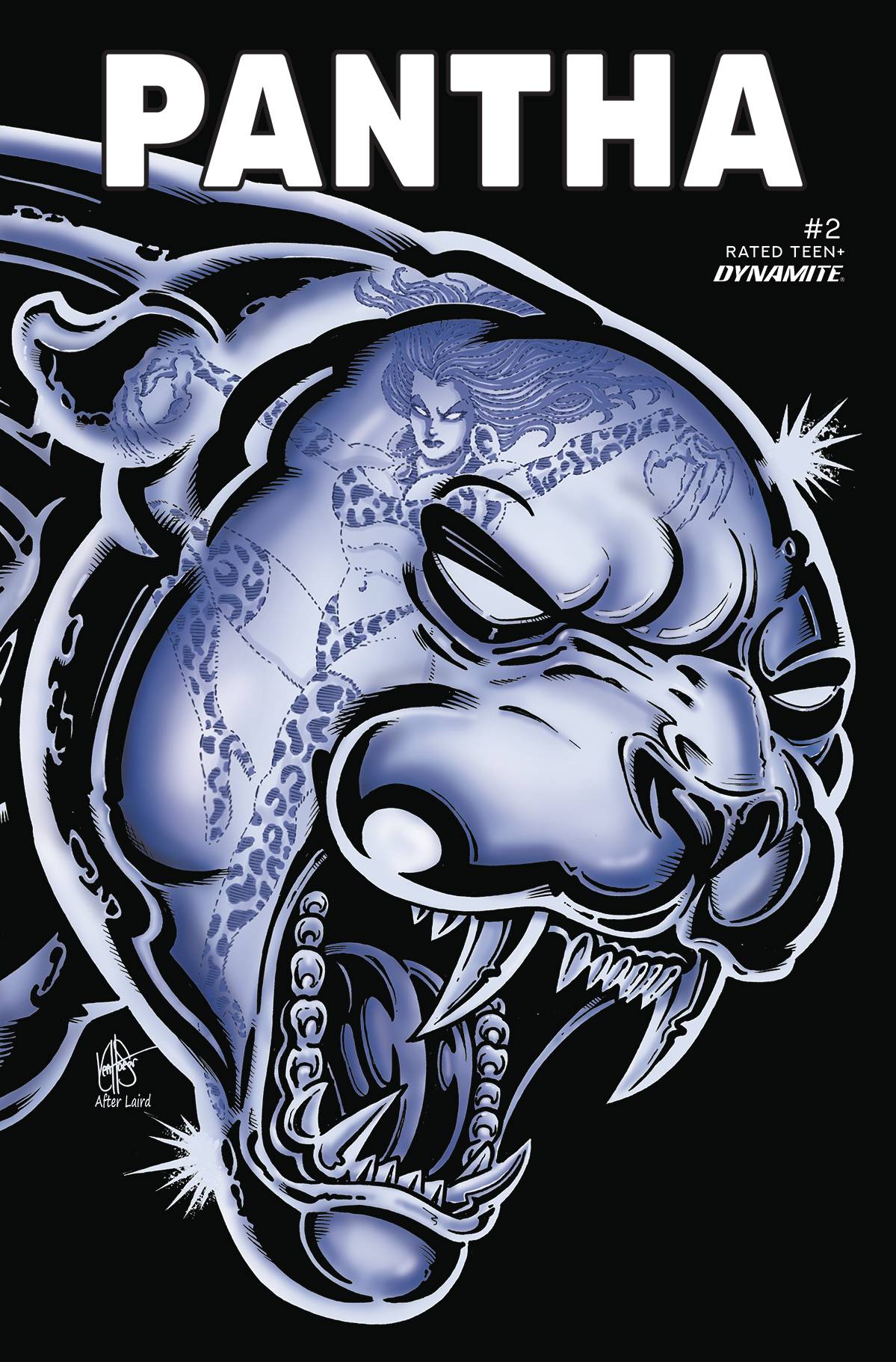 Pantha #2 Cover L Last Call Teenage Mutant Ninja Turtles Homage Haeser Original