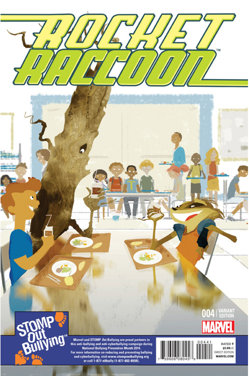 Rocket Raccoon #4 1 for 15 Stomp Out Bullying Variant Pascal Campion