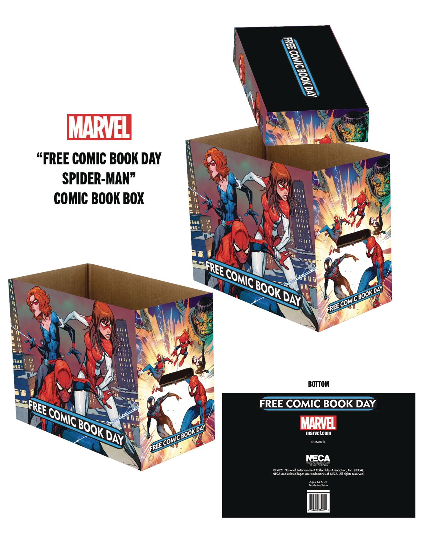 FCBD 2022 Marvel Spider-Man Short Comic Storage Box (5 Pack)
