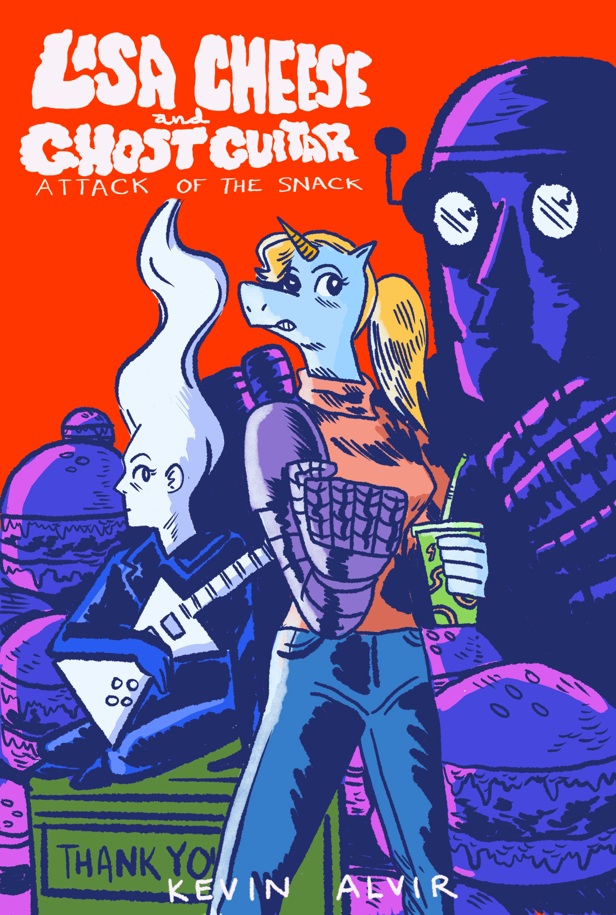 Lisa Cheese and Ghost Guitar Graphic Novel Volume 1 Attack of the Snack