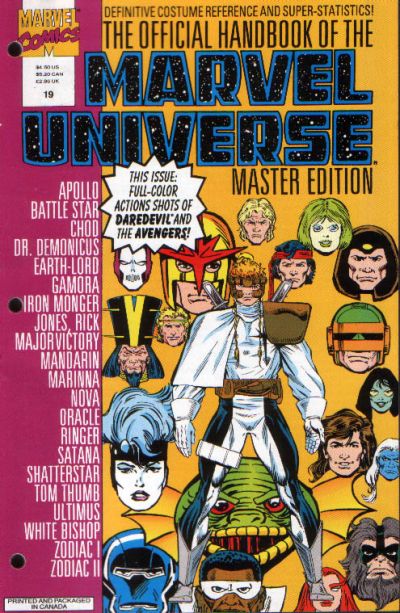 Official Handbook of The Marvel Universe Master Edition #19