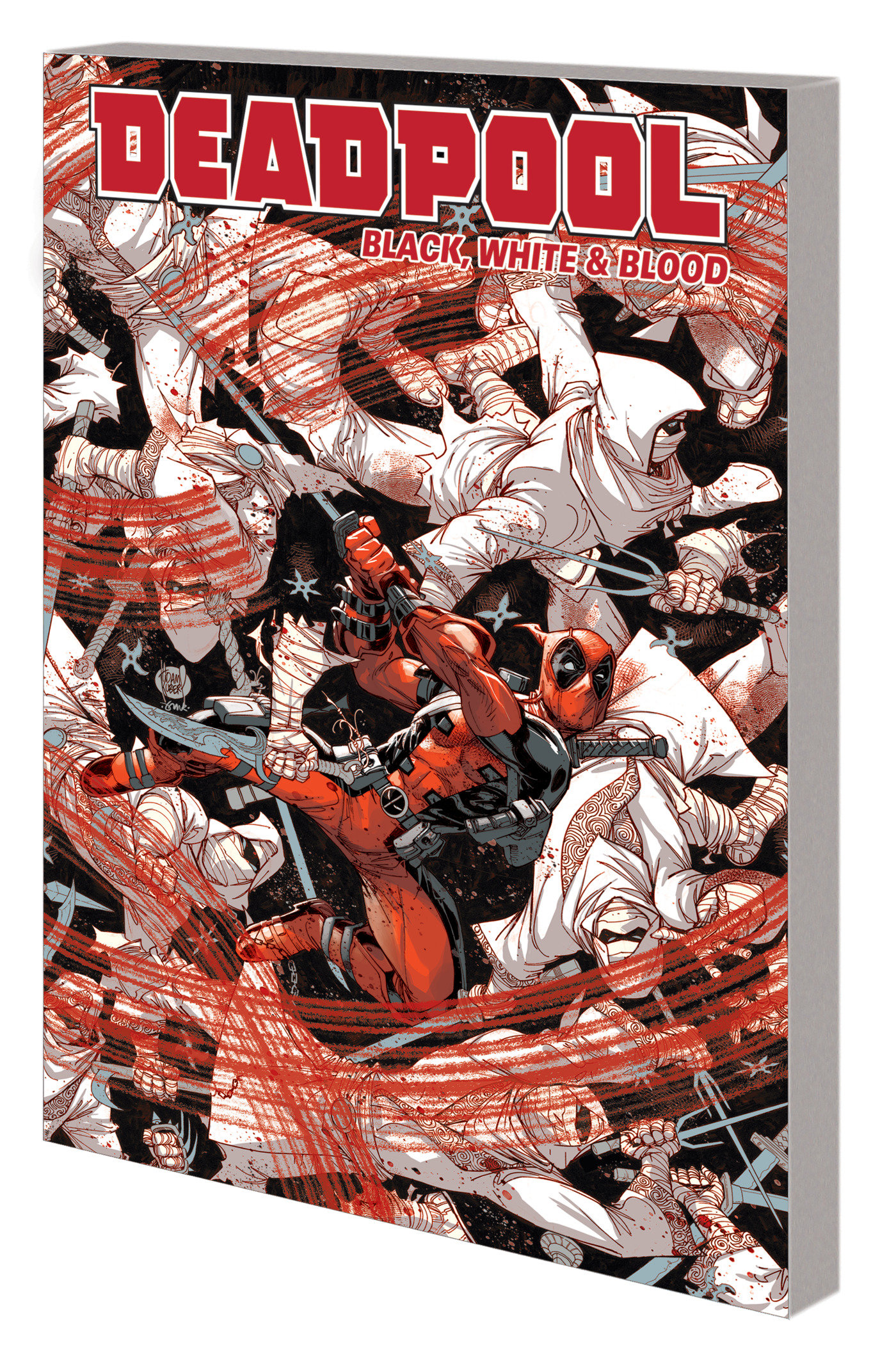 Deadpool Black White Blood Graphic Novel