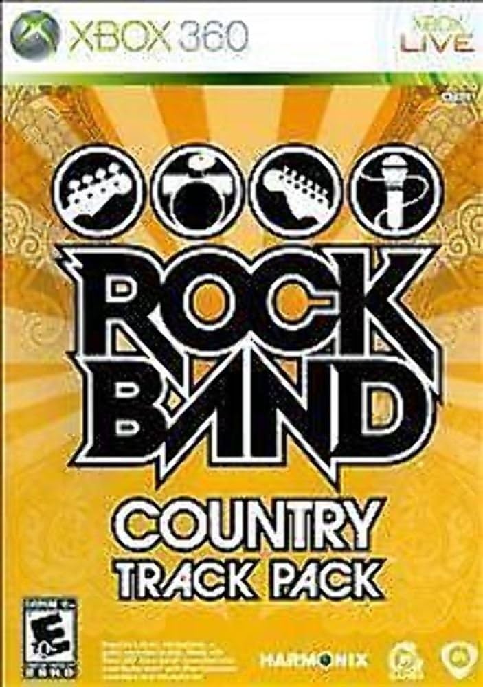 Xbox 360 Xb360 Rock Band Country Track Pack