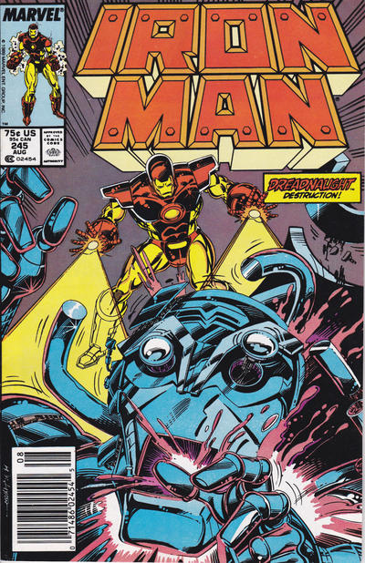 Iron Man #245 [Newsstand]-Near Mint (9.2 - 9.8)