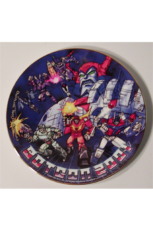 Transformers Botcon 2001 Fan Appreciation Collector Plate Pre-Owned