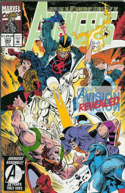 The Avengers #362 [Direct]-Fine (5.5 – 7)
