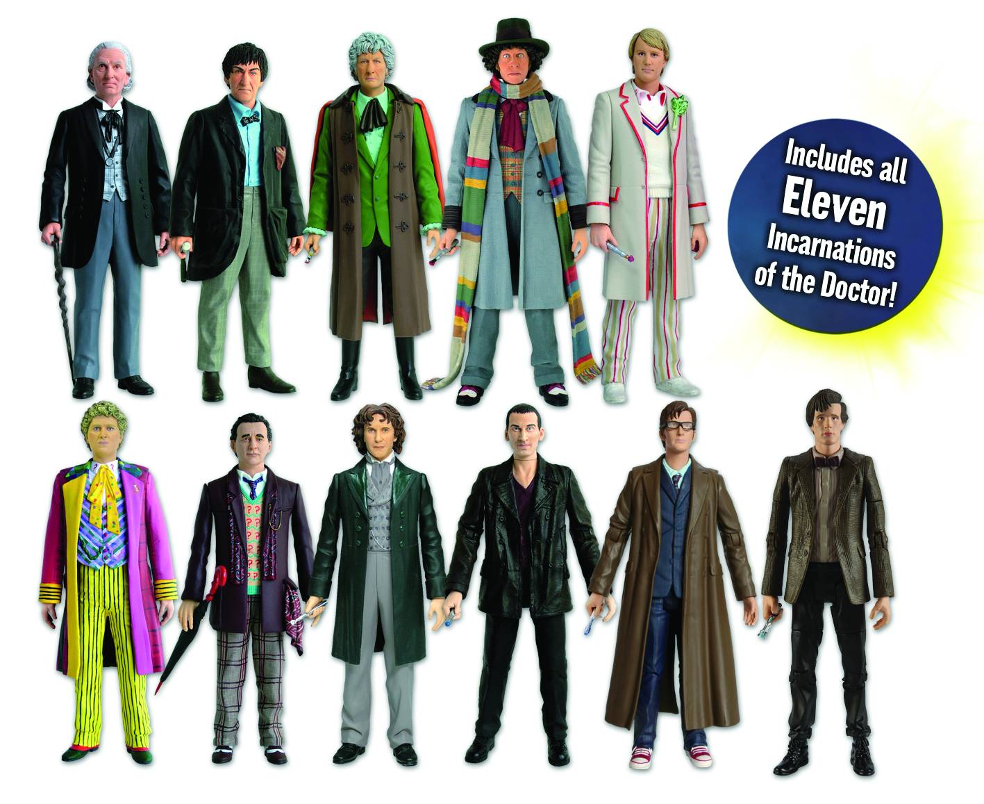 Doctor Who 11 Doctor Action Figure Collector Set