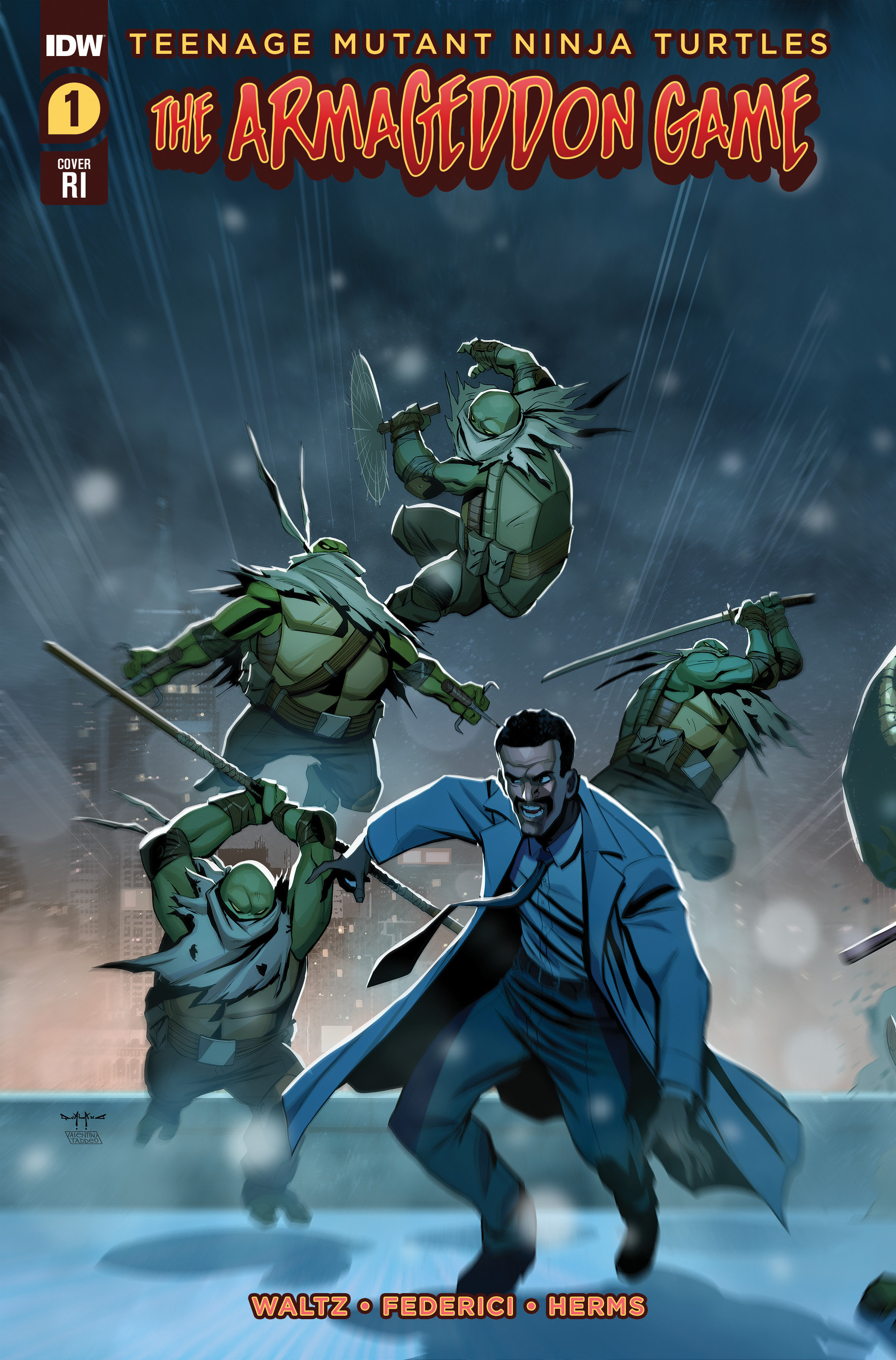 Teenage Mutant Ninja Turtles Armageddon Game #1 Cover C 1 for 10 Incentive Qualano