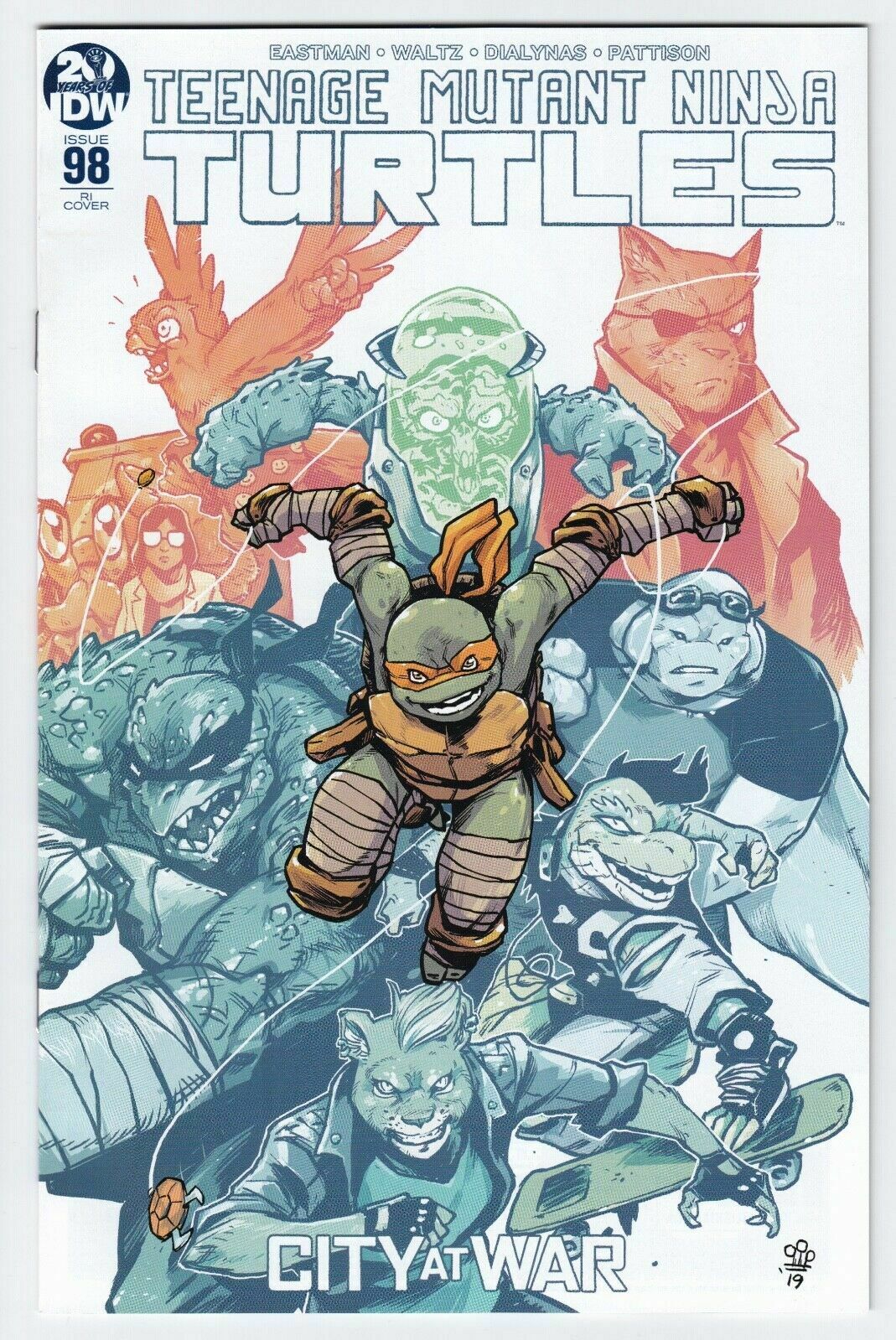 Teenage Mutant Ninja Turtles Ongoing #98 1 for 10 Incentive Dialynas (2011)