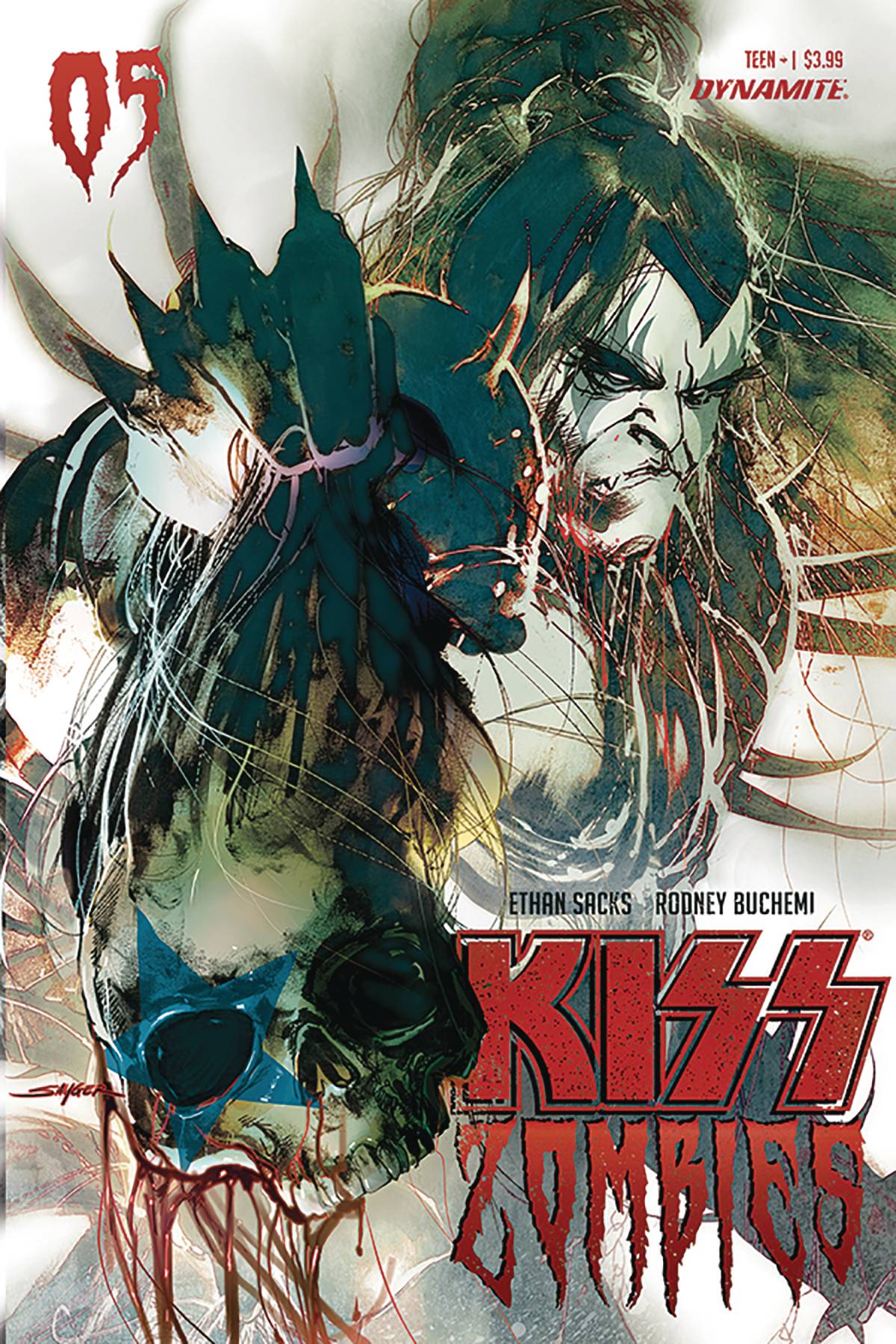Kiss Zombies #5 Cover B Sayger