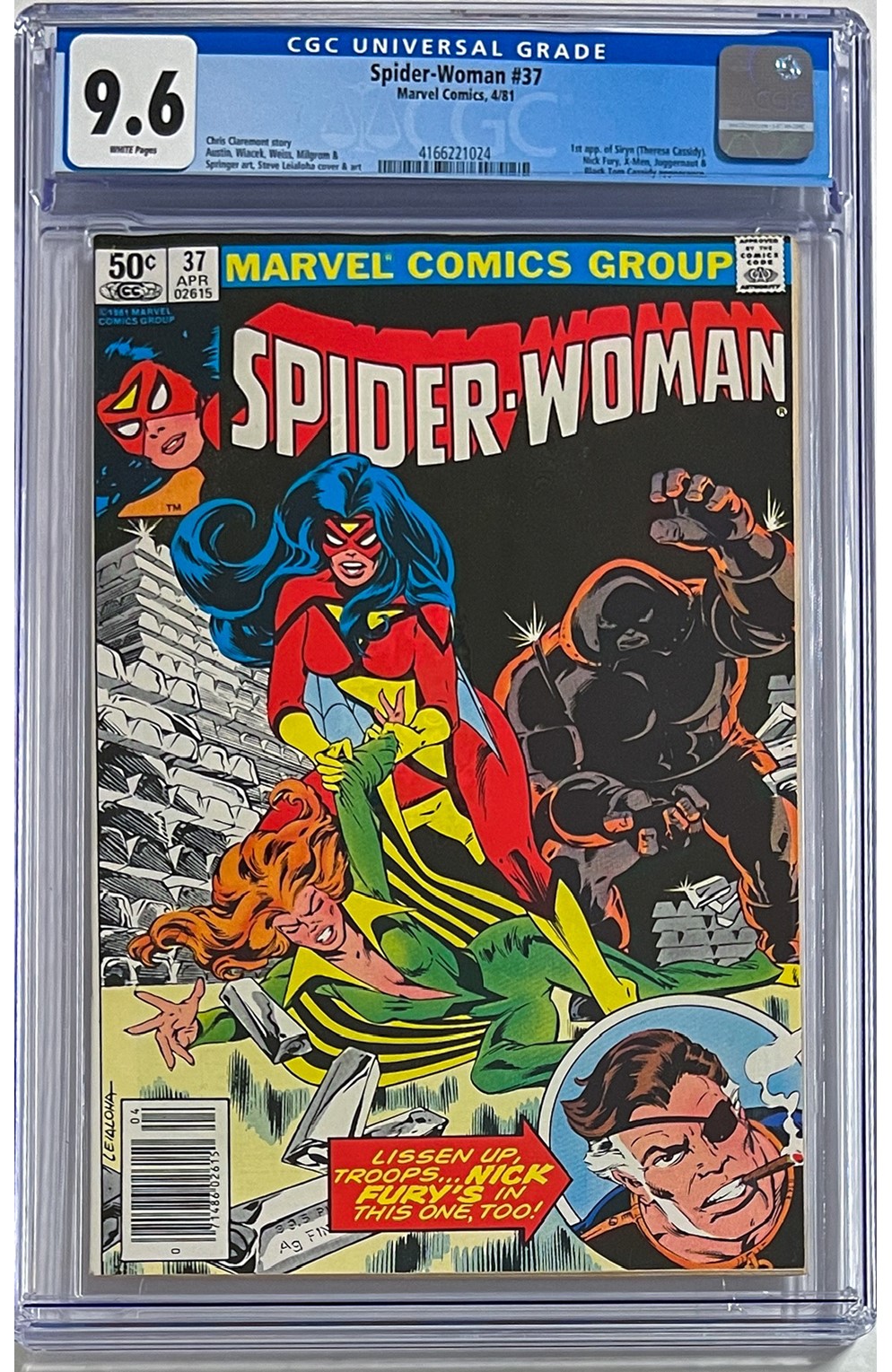 Spider-Woman #37 Newsstand Variant Cgc 9.6