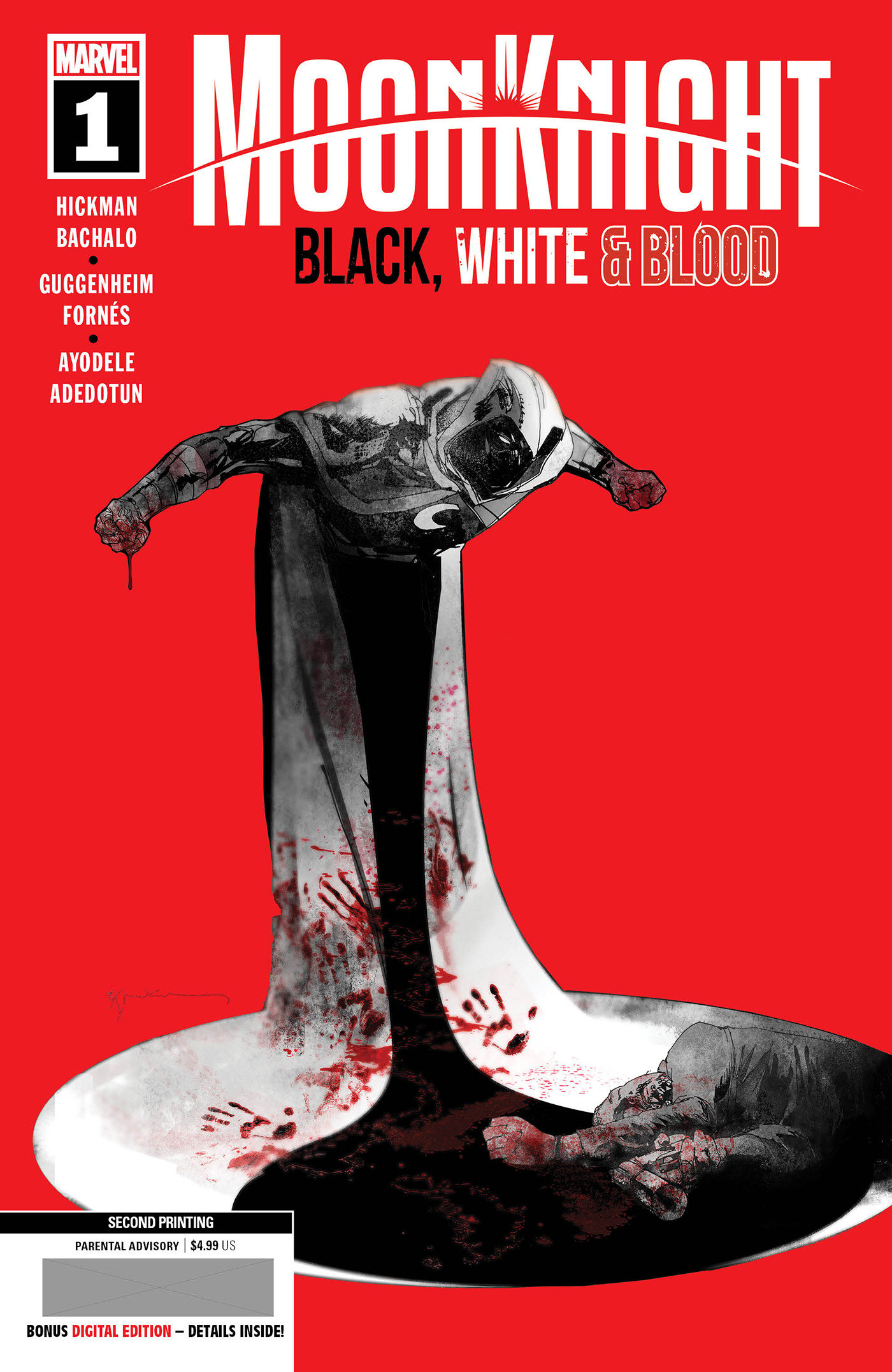 Moon Knight Black White Blood #1 2nd Printing Sienkiewicz (Of 4)