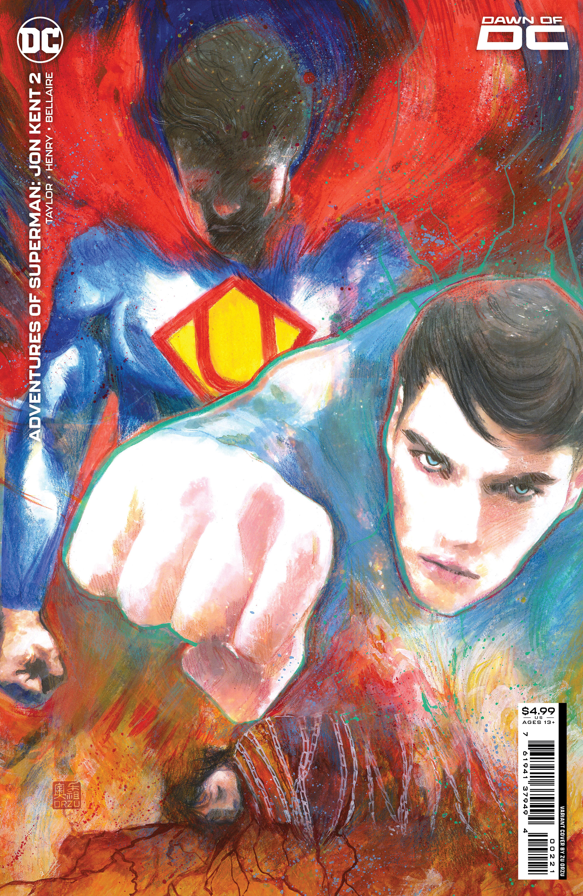Adventures of Superman Jon Kent #2 Cover B Zu Orzu Card Stock Variant (Of 6)