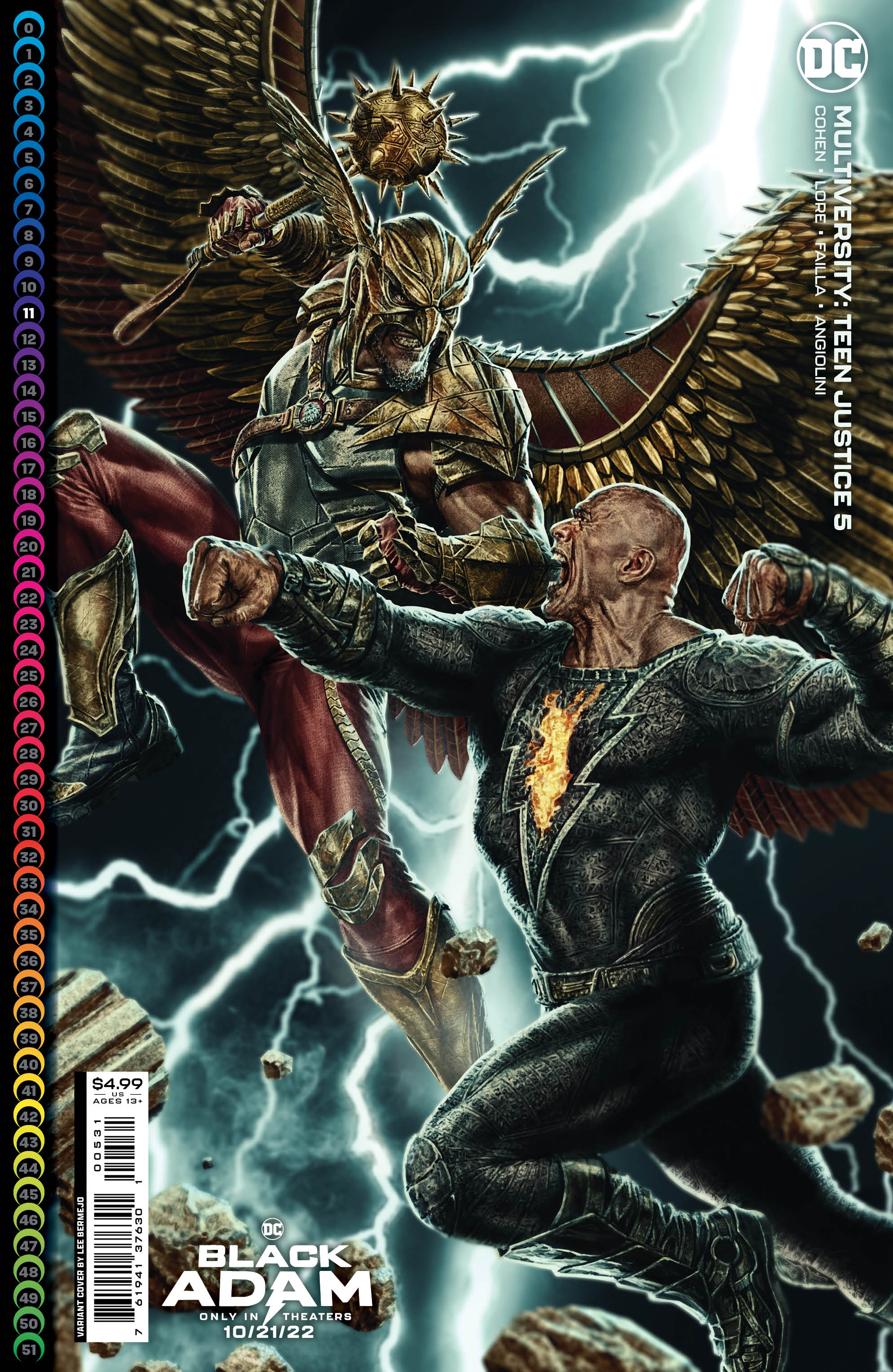 Multiversity Teen Justice #5 Cover C Lee Bermejo Black Adam Movie Card Stock Variant (Of 6)