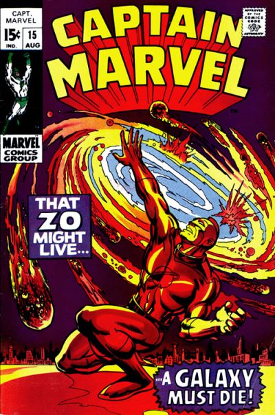 Captain Marvel #15-Above Average/Fine (5 - 7)