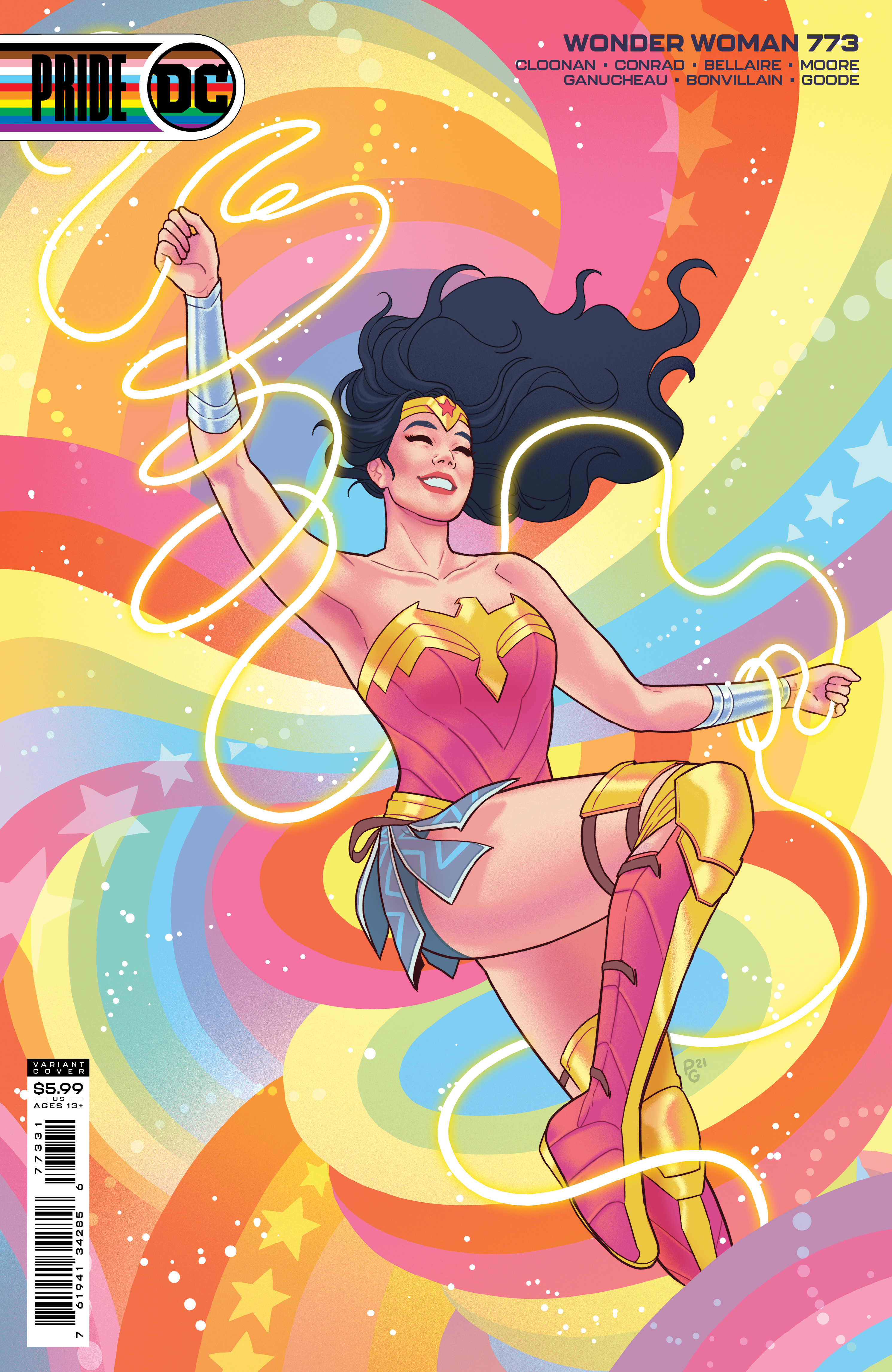 Wonder Woman #773 Cover C Paulina Ganucheau Pride Month Card Stock Variant (2016)