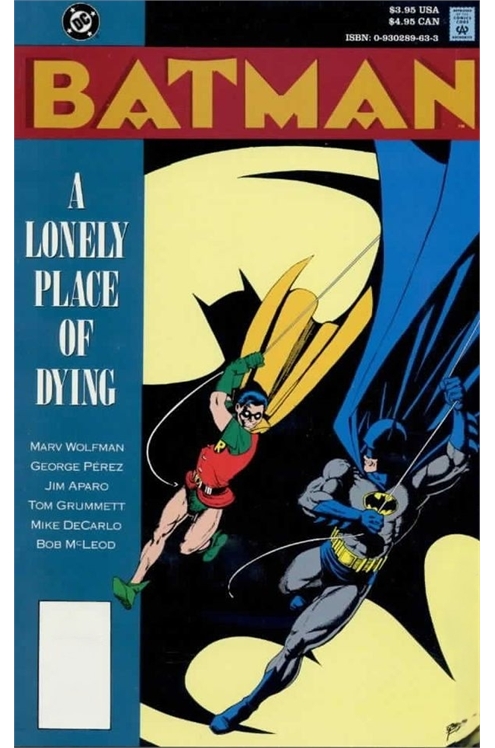 Batman: A Lonely Place of Dying Tpb Newsstand Edition