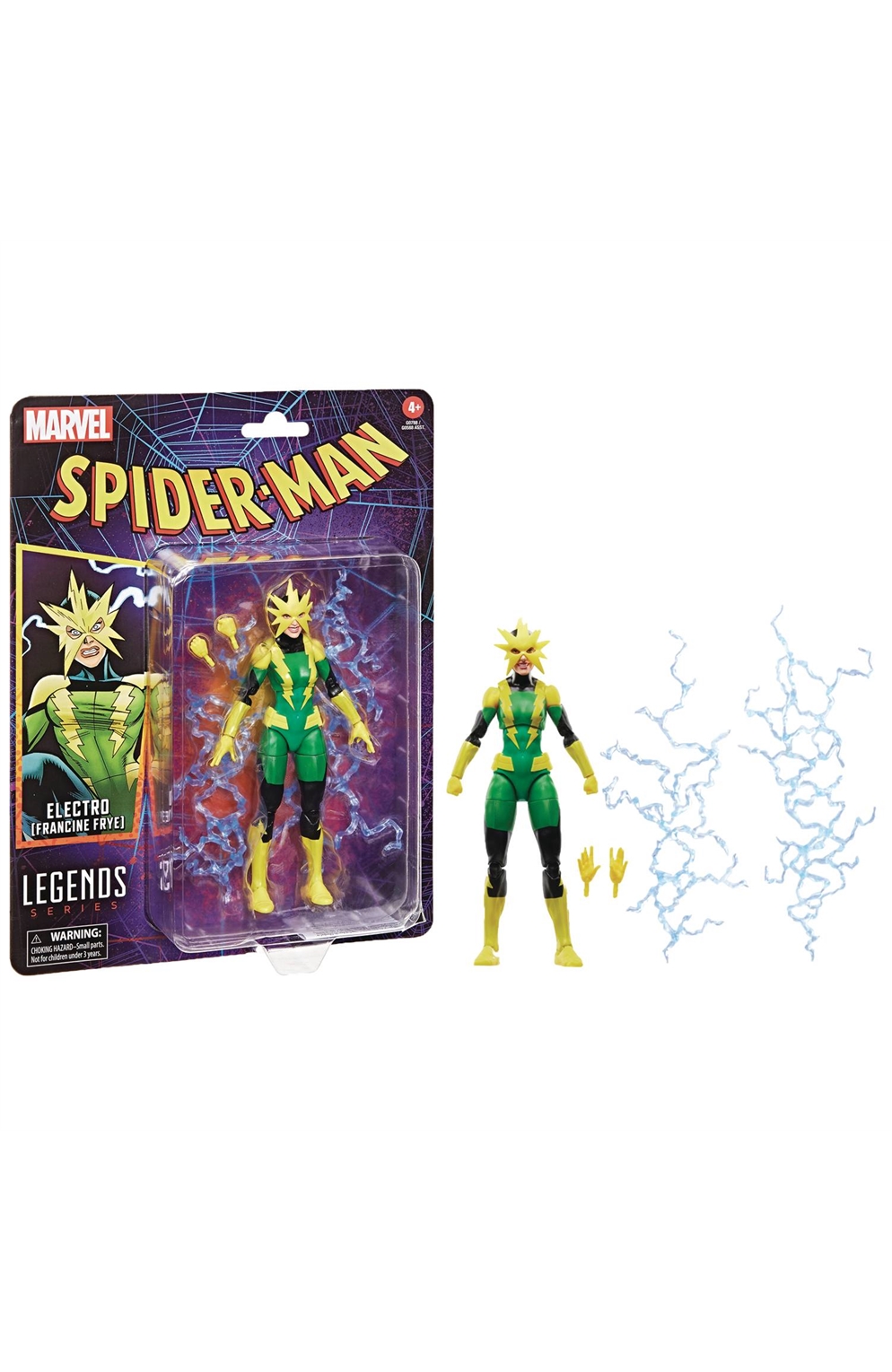 Spider-Man Marvel Legends Electro (Francine Frye) 6-Inch Action Figure
