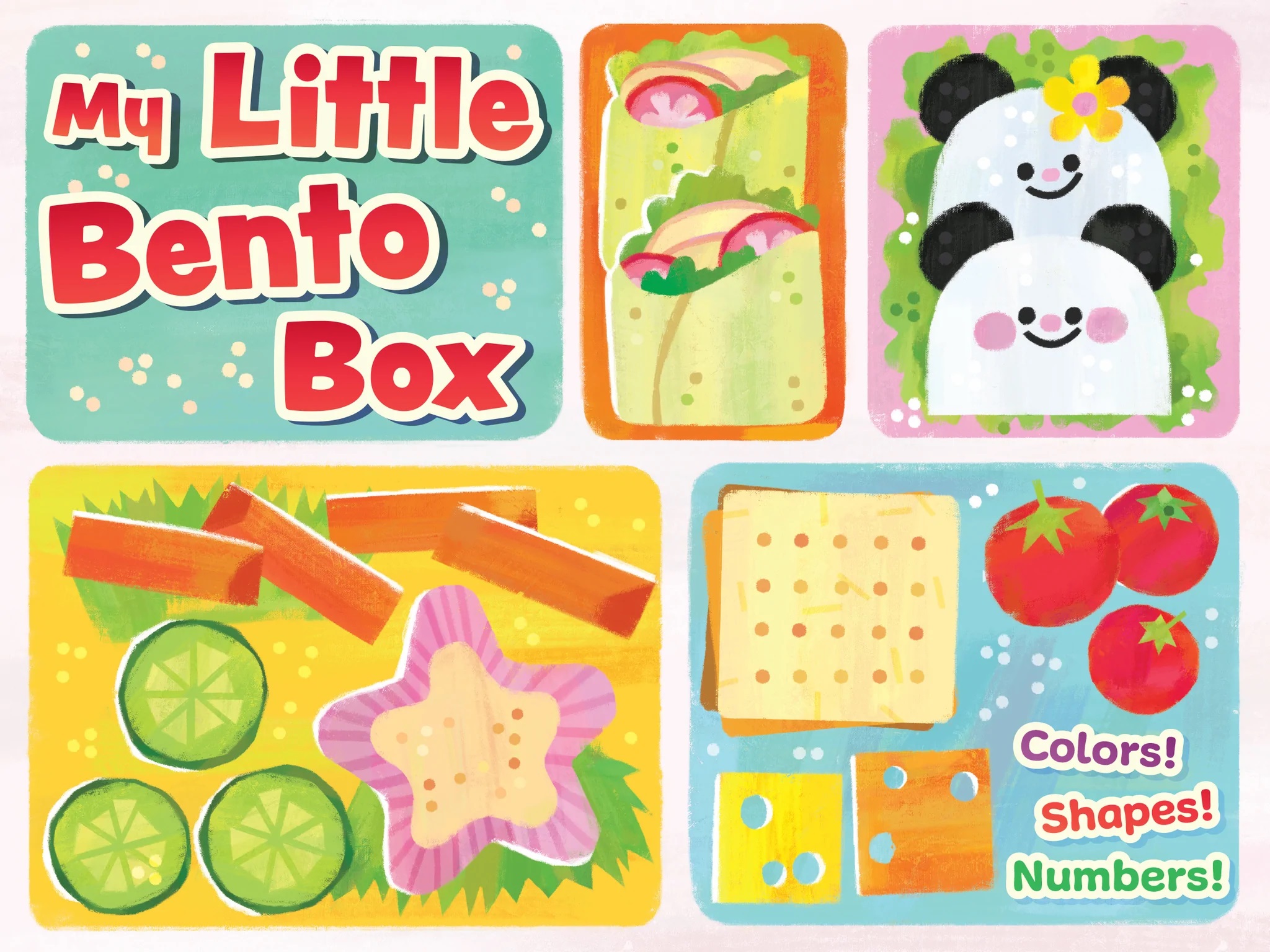 My Little Bento Box: Colors, Shapes, Numbers Board Book
