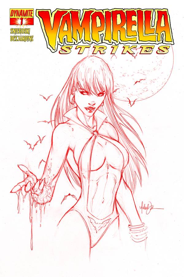Dynamic Forces Vampirella Strikes #1 Michael Turner Blood Red Cover