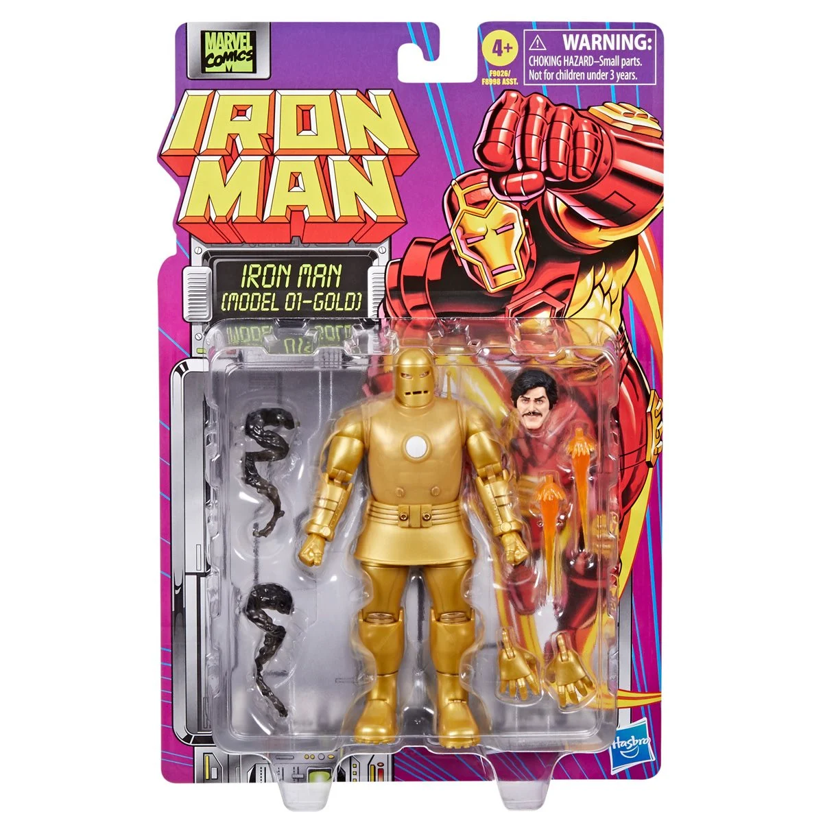 Iron Man Legends Retro 6-inch Model 1-Gold Action Figure