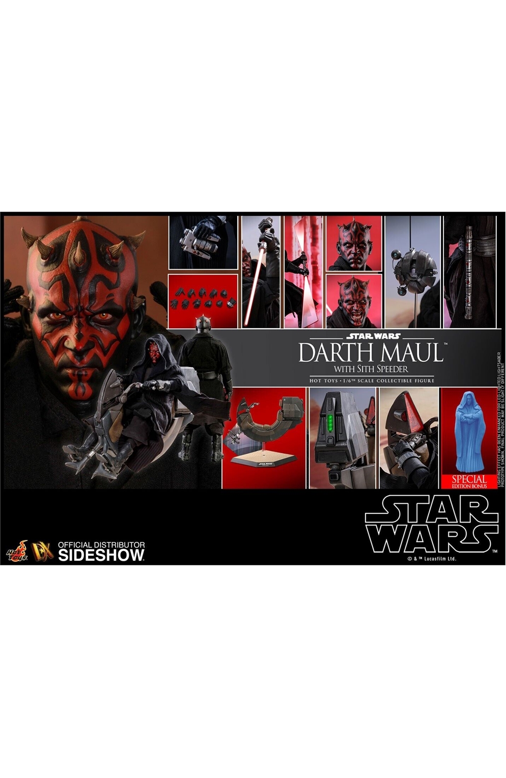 Star Wars Episode I Darth Maul With Sith Speeder Special Edition Dx Series Sixth Scale Figure By Hot