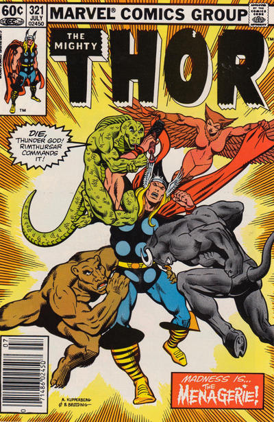 Thor #321 [Newsstand]-Fine (5.5 – 7)