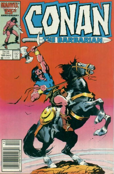 Conan The Barbarian #189 [Newsstand]-Very Good (3.5 – 5)