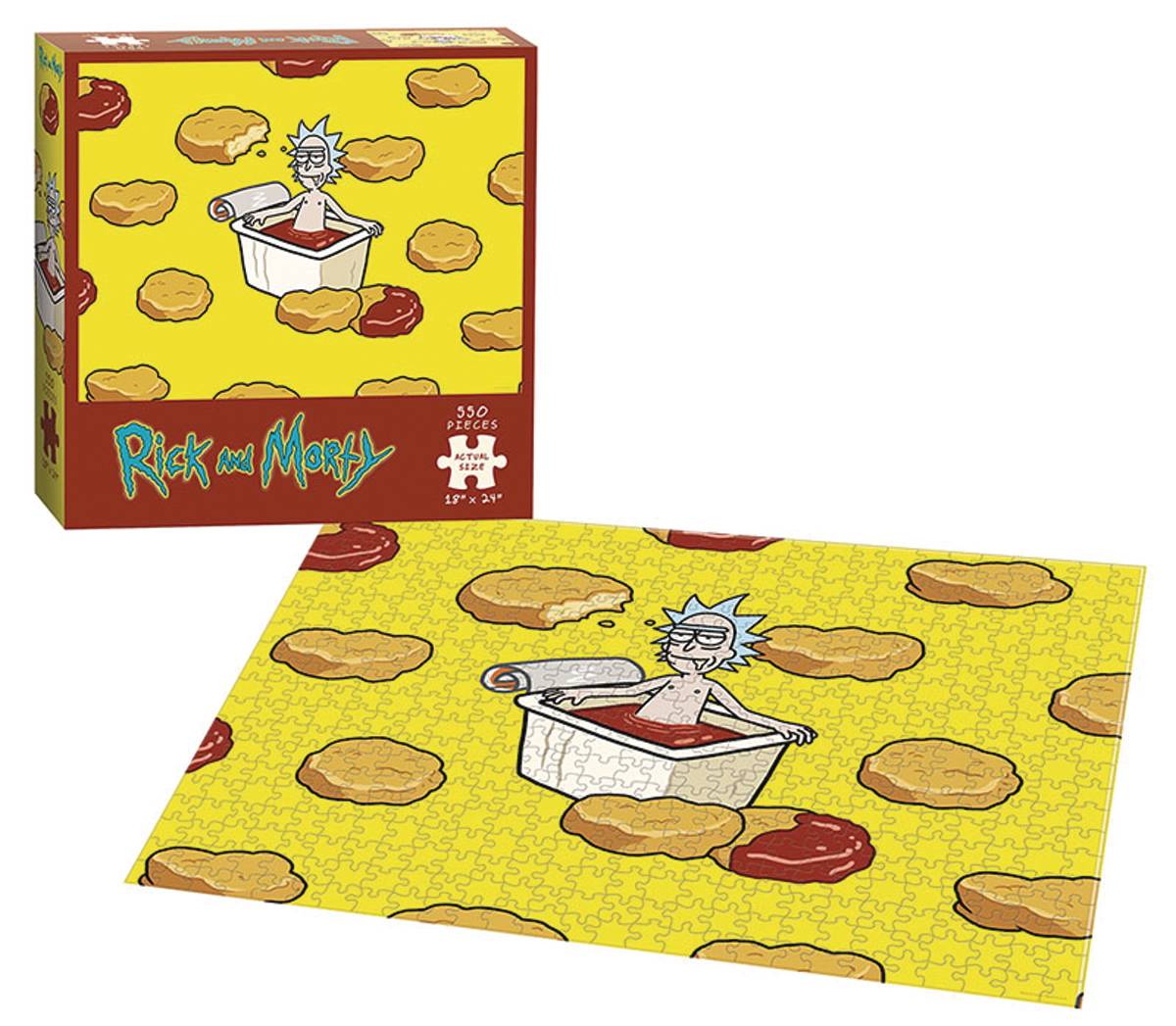 Rick and Morty Szechuan Hot Tub 550 Pc Puzzle