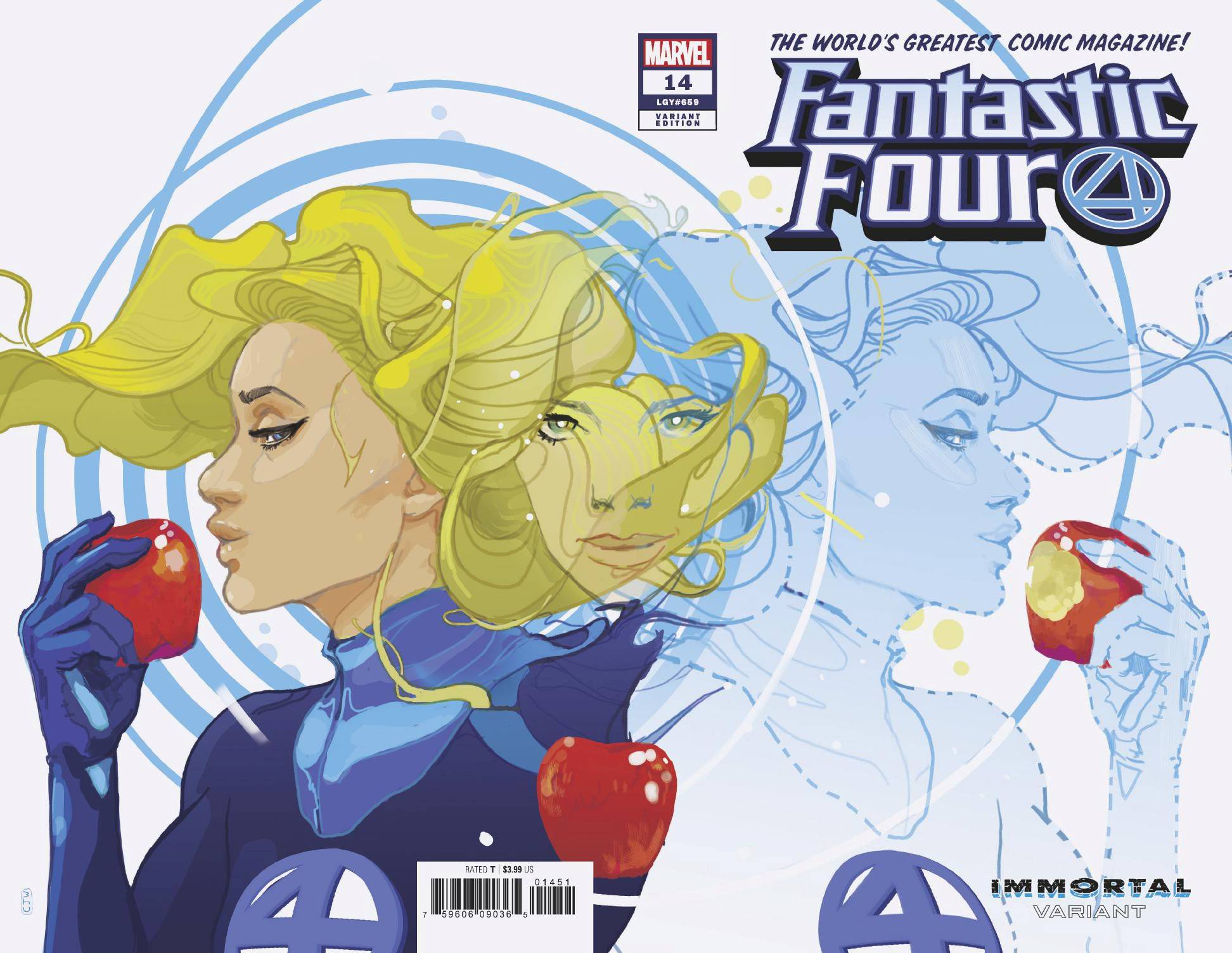Fantastic Four #14 Ward Invisible Woman Wraparound Variant (2018)