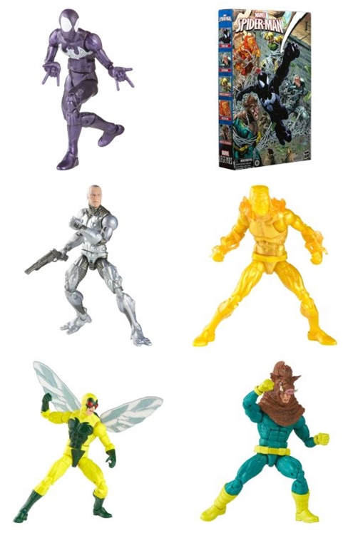 Marvel Legends Spider-Man, Silvermane, Human Fly, Molten Man, Razorback 5-Pack