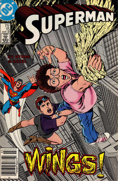 Superman #15 (1987) [Newsstand]-Fine (5.5 – 7)