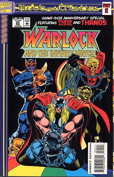 Warlock And The Infinity Watch #25-Very Good (3.5 – 5) 