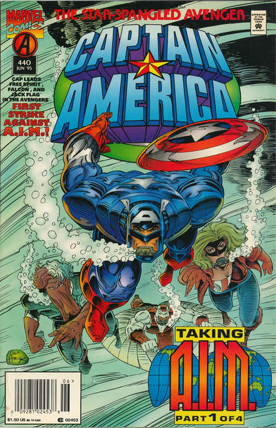 Captain America #440 [Newsstand]-Fine (5.5 – 7)