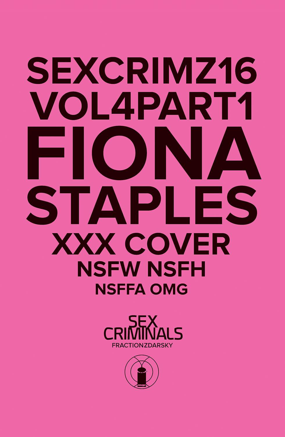 Sex Criminals #16 Xxx Fiona Staples Variant (Mature) (2013)