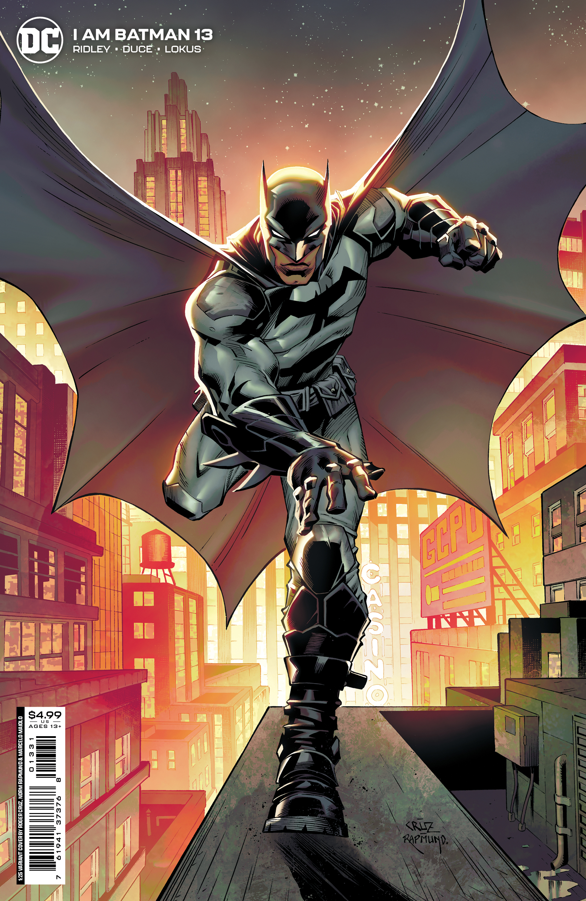 I Am Batman #13 Cover D 1 For 25 Incentive Roger Cruz Card Stock Variant