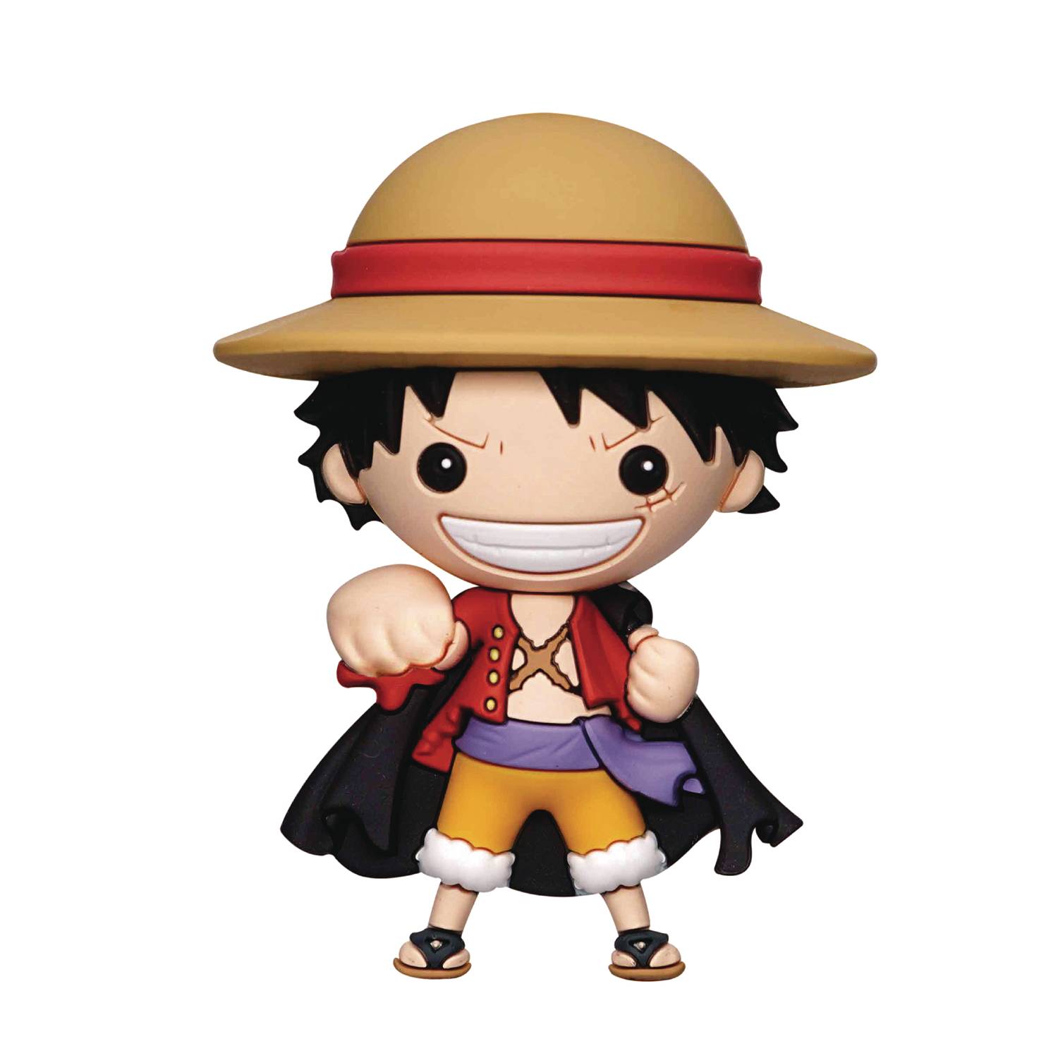 One Piece Luffy W/coat 3d Foam Magnet