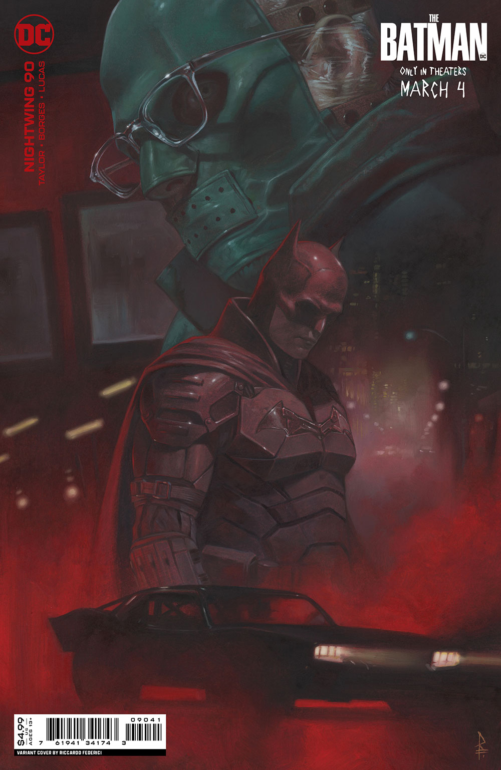 Nightwing #90 Cover C Riccardo Federici The Batman Card Stock Variant (2016)