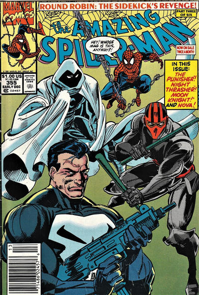 The Amazing Spider-Man #355 [Newsstand]-Fine 