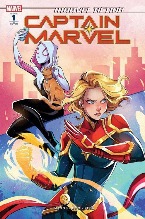 Marvel Action Captain Marvel #1 10 Copy Lusky Incentive Cover