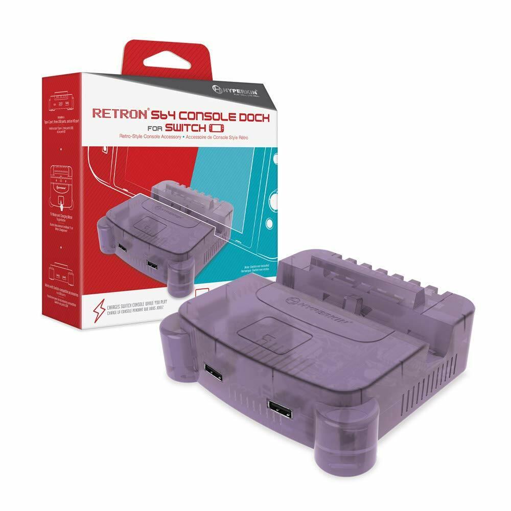Retron S64 Console Dock For Nintendo Switch® (Purple) - Hyperkin